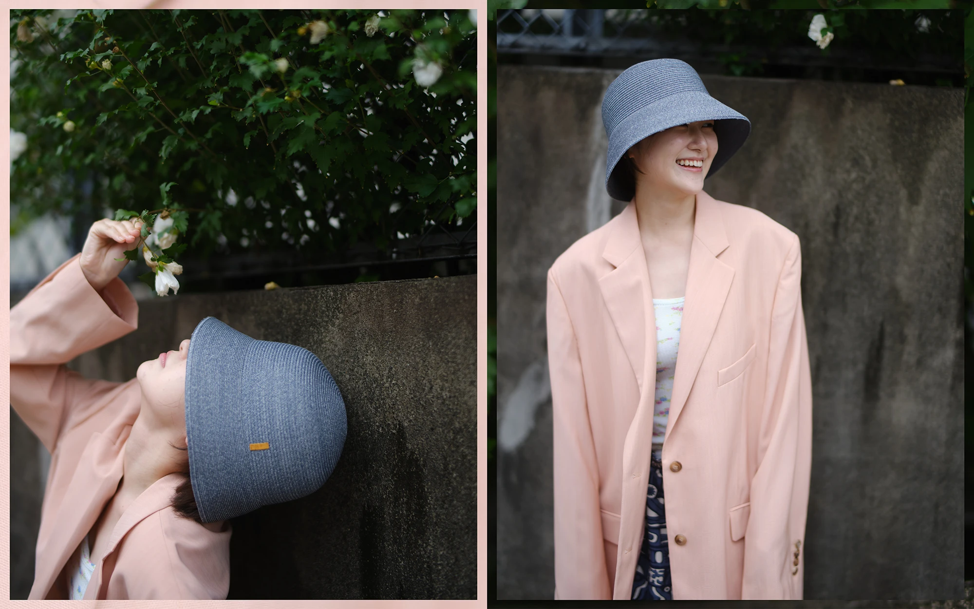 Paper Braid Reverse Brim Hat